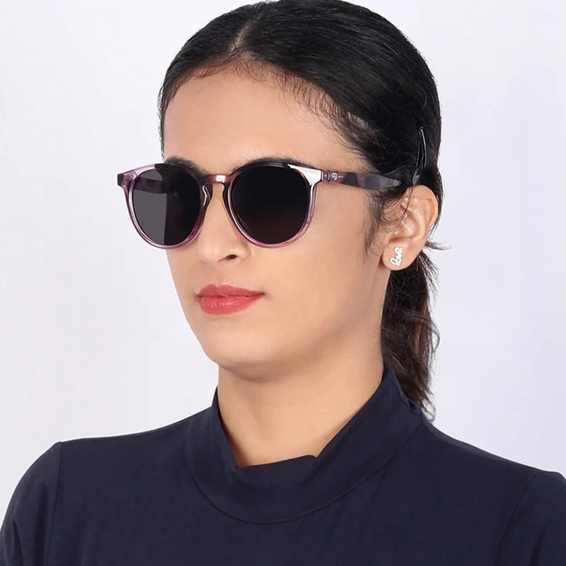 Woggles Radon Printed Polarized Round Sunglasses |Men & Women|100% UV Protection