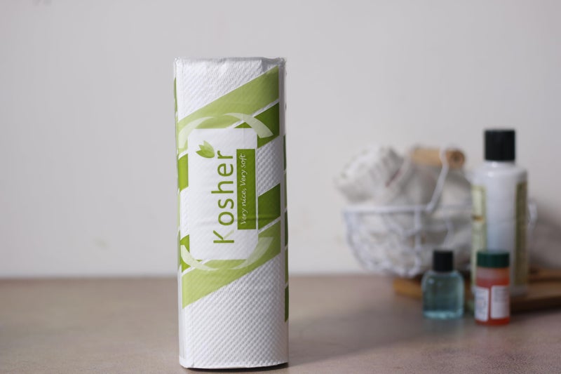 Kosher Multi Fold Paper Tissue/Restroom Towel - M fold Towel - 150 Sheets X Pack of 6 (Total 900 Sheets) | Strong and High Absorption Washroom Towel | Dispenser Friendly - Image 4