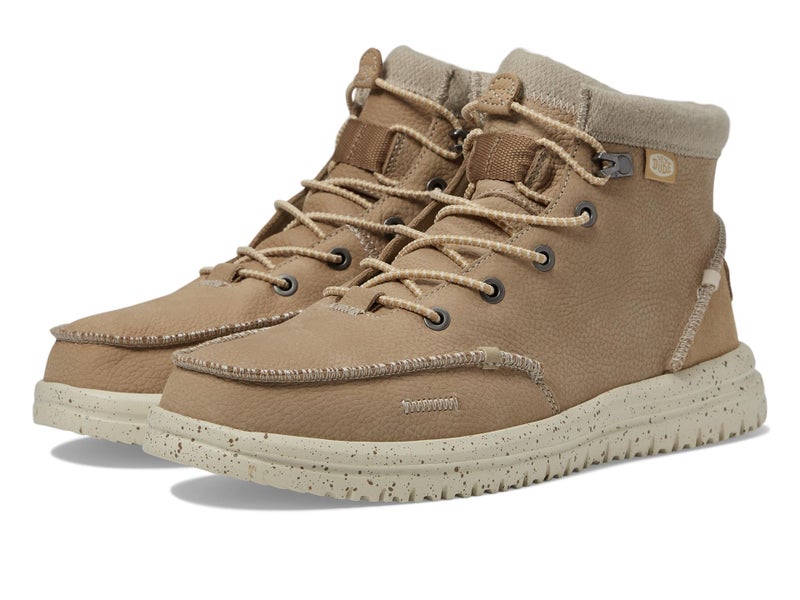 HEYDUDE Bradley Boot Leather Wheat Size 10 | Men's Boots | Men's Pull on Boots | Comfortable & Light-Weight - Image 1