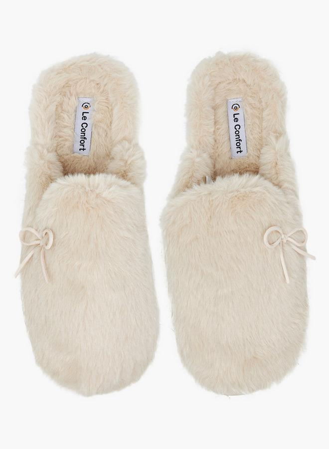 Le Confort Women Faux Fur Bedroom Mules - Image 2