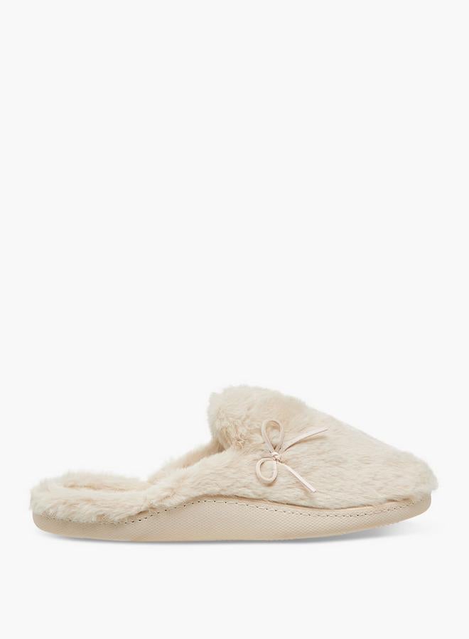 Le Confort Women Faux Fur Bedroom Mules - Image 1