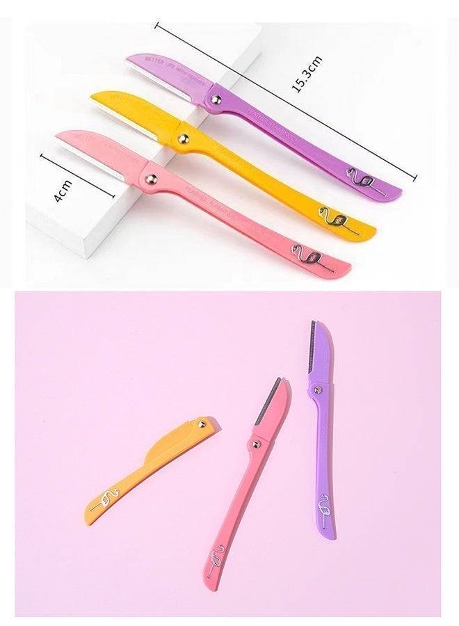 3 Piece Eyebrow Trimmer Set, Unisex Eyebrow Razor Kit, Facial Body Hair Trimming Shaper, Safe Reliable Eyebrow Grooming Tool for Women Men - Image 2