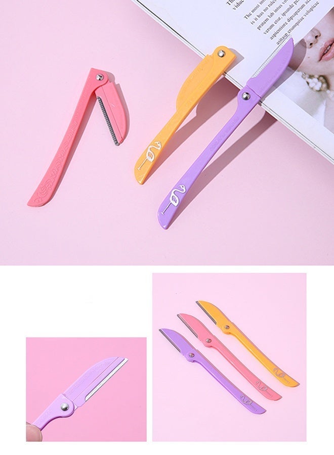 3 Piece Eyebrow Trimmer Set, Unisex Eyebrow Razor Kit, Facial Body Hair Trimming Shaper, Safe Reliable Eyebrow Grooming Tool for Women Men - Image 5