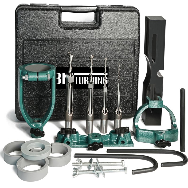 BMTURNING Mortising Machine, Tenon Tools Mortising Attachment for Drill Press and Woodworking Mortise, Bench Drill Locator Set for Mortiser Circles/Square Hole Chisel Drilling Machine Mortise Machine. - Image 1