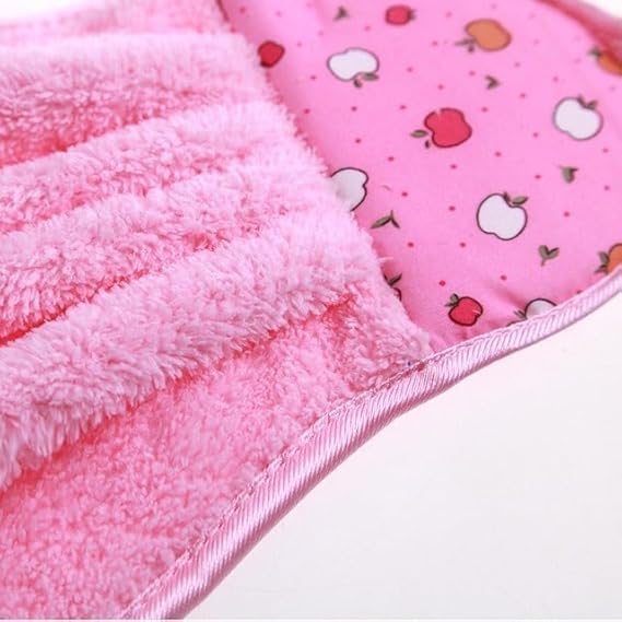 Wishbone Microfiber Hand Towel with Hanging Loop | Soft & Quick-Dry Sink Towel | Wash Basin Hanging Hand Towel for Bathroom, Kitchen & Home | Absorbent & Durable | Pink Color (1) - Image 2