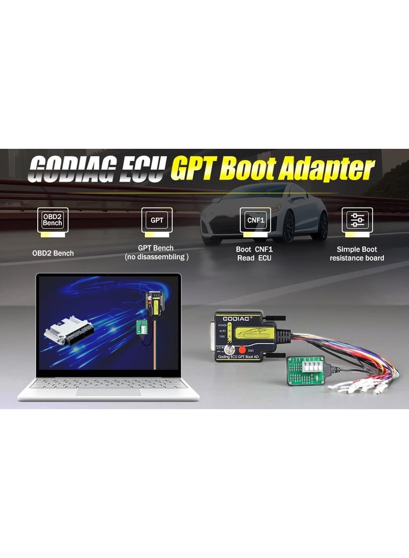 GODIAG ECU Gpt Boot Ad Connector for Car ECU Reading Writing No Need Disassembly for J2534 Openport PcmFlash FC200 kt200 foxflash kess Programming Tool - Image 3