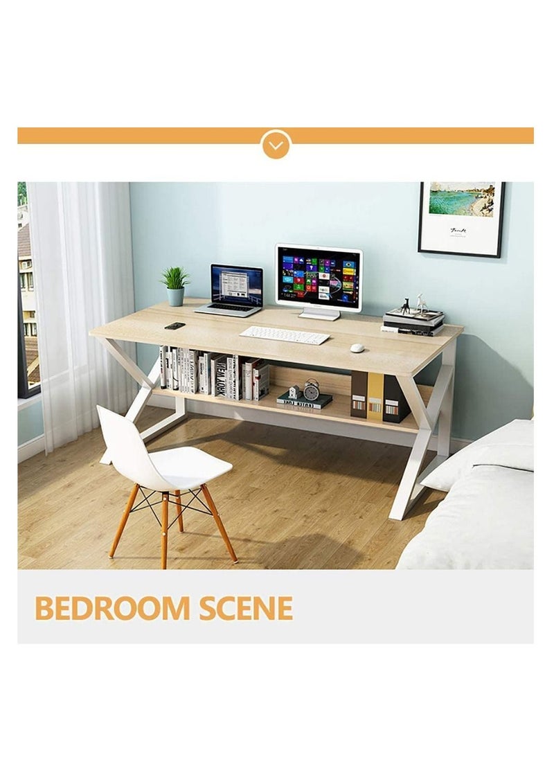 Computer desk, modern simple laptop vertical office desk workstation, home office laptop corner desk learning desk