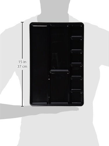 Deflecto 38104 Sustainable Office Desktop Organizer, 1" x 14" x 9", Black - Image 3