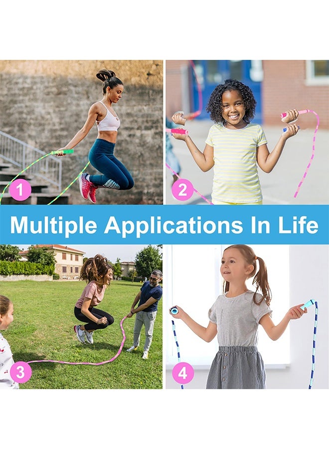 واي جيه شكل حبل القفز المتين، الخرز اللينة السيليكون، لا عقد، قابل للتكيف الحر، مناسب للأطفال والرجال والنساء - Image 5