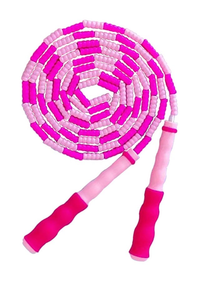 واي جيه شكل حبل القفز المتين، الخرز اللينة السيليكون، لا عقد، قابل للتكيف الحر، مناسب للأطفال والرجال والنساء - Image 4