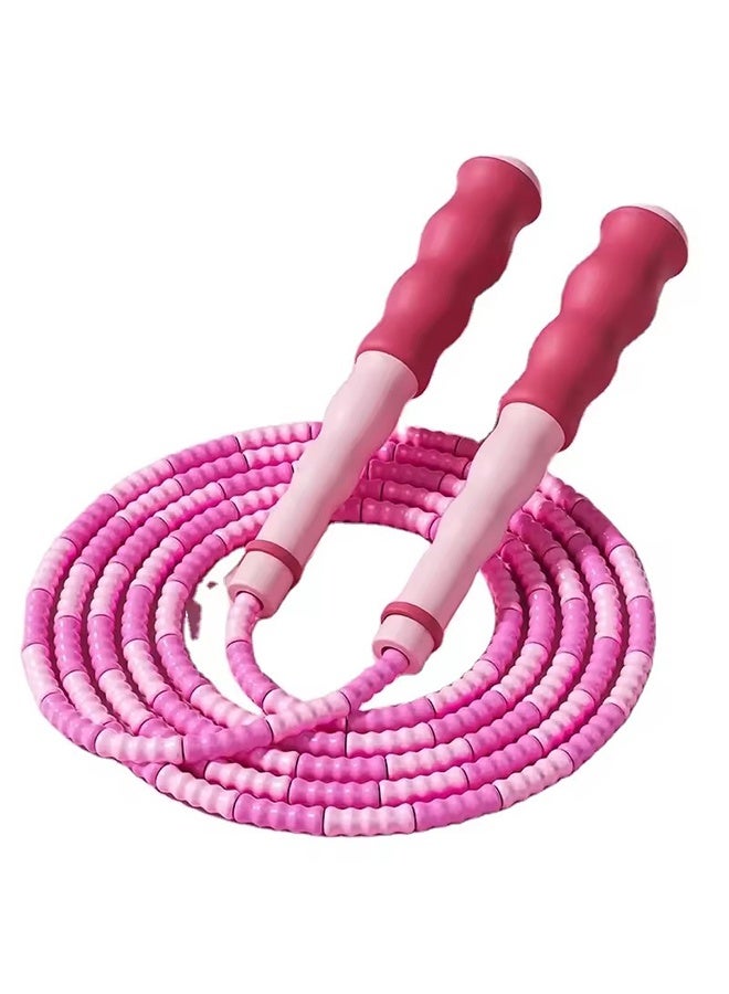 واي جيه شكل حبل القفز المتين، الخرز اللينة السيليكون، لا عقد، قابل للتكيف الحر، مناسب للأطفال والرجال والنساء - Image 1
