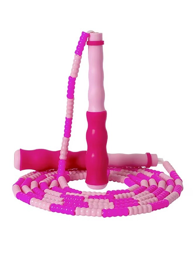 واي جيه شكل حبل القفز المتين، الخرز اللينة السيليكون، لا عقد، قابل للتكيف الحر، مناسب للأطفال والرجال والنساء - Image 3