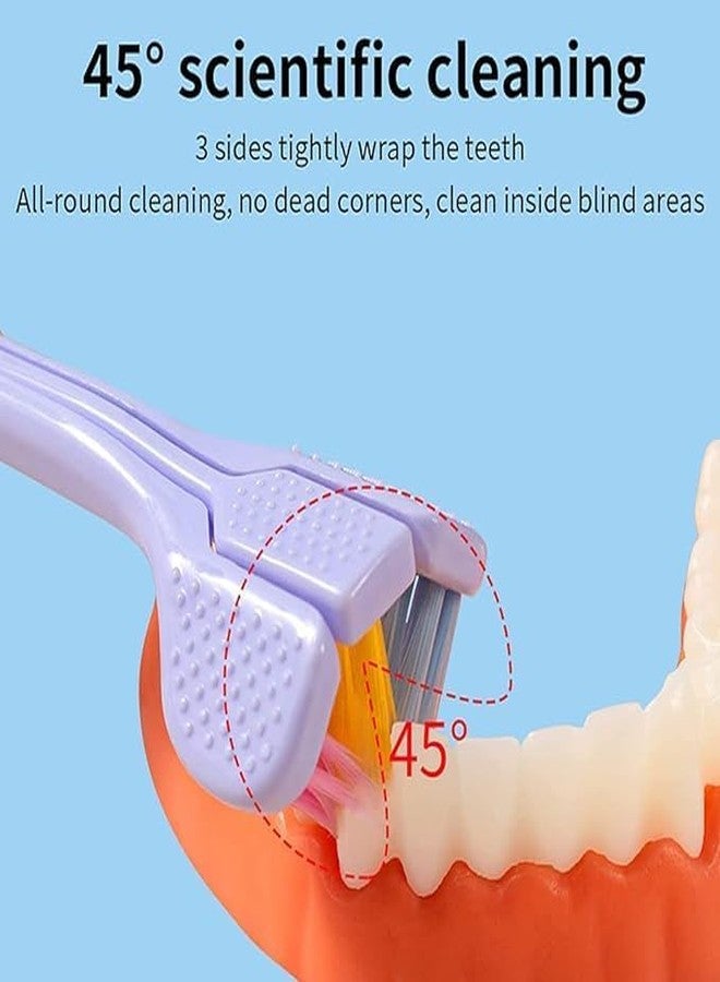 SHOPONIL Three sides soft silicone brush head stim toothbrush, 3-sided heysmile ultra soft toothbrush suitable for aged 2-12, children cleaning toothbrush, soft bristles for enamel (Pack-1) - Image 4