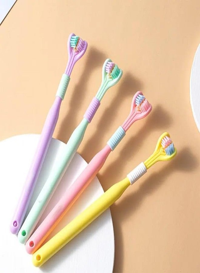 SHOPONIL Three sides soft silicone brush head stim toothbrush, 3-sided heysmile ultra soft toothbrush suitable for aged 2-12, children cleaning toothbrush, soft bristles for enamel (Pack-1) - Image 1