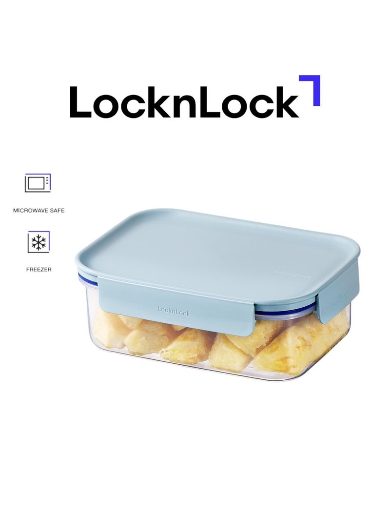 LocknLock حاوية طعام مستطيلة كلاسيكية بلس من لوكن لوك - 420 مل باللون النعناعي، قفل من 4 جوانب، قابلة للتكديس ومضادة للتسرب - Image 1