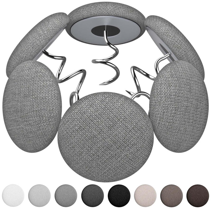 AHAILUOO 12 Colors Fabric Covered Button Twist Pins Dust Ruffle Pins- for Sofa，Upholstery，Armchair Caddies, Armrest Covers,Bed Skirts, Slipcovers, Headliners (Medium Gray, 12) - Image 1