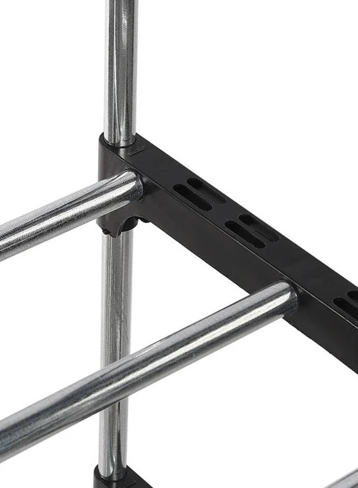 فيندكس رف أحذية منظم ومخزن، خزانة أحذية من 3 طبقات، ألومنيوم، معدن، رف أحذية صغير متعدد الطبقات، رف تخزين منزلي متعدد الوظائف - Image 3