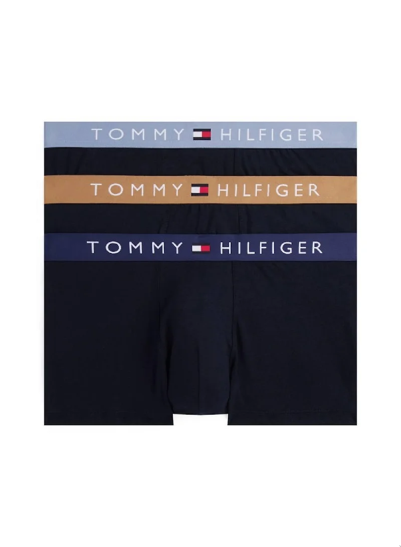 تومي هيلفيغر طقم 3 سراويل داخلية بشعار أصلي
