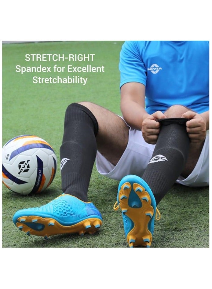 Nivia Plain Encounter Football Socks / Stockings | Medium | Unisex | Knee Length long Stockings | For Football Soccer & other Sports - Image 3