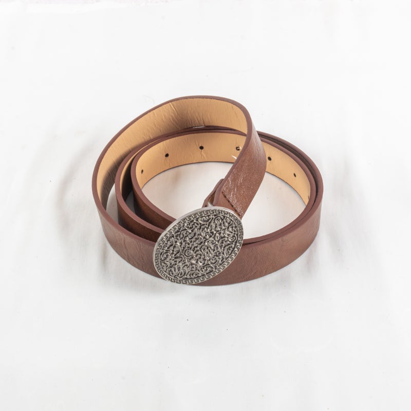 حزام وسط جلد بني حريمي