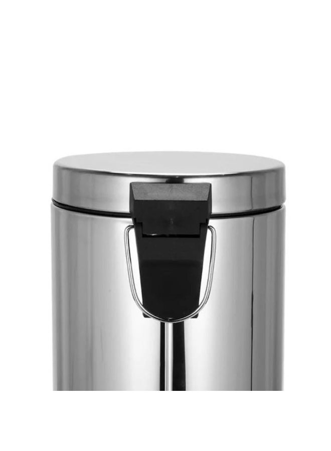 AKC Step compost Bin - Glossy Stainless Steel Finish - Groove Pedal - Suitable For Bathrooms, Kitchens & Homes - 7 Liters - Image 5