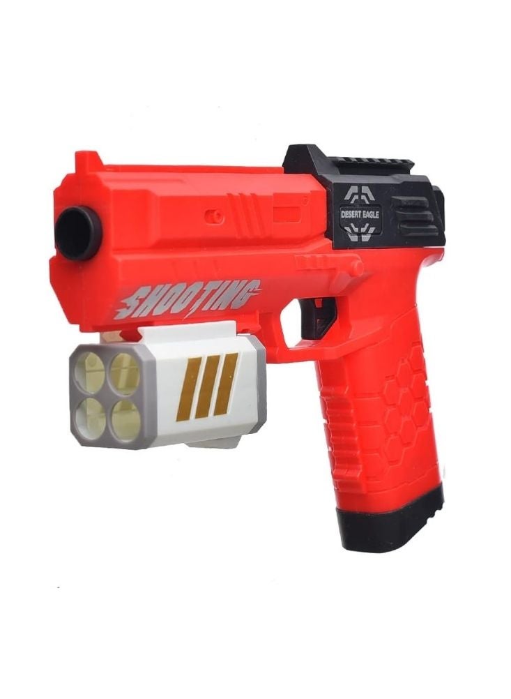 Premium Desert Eagle Toy Gun for Kids – Red Soft Bullet Shooting Pistol with Realistic Design - Image 1