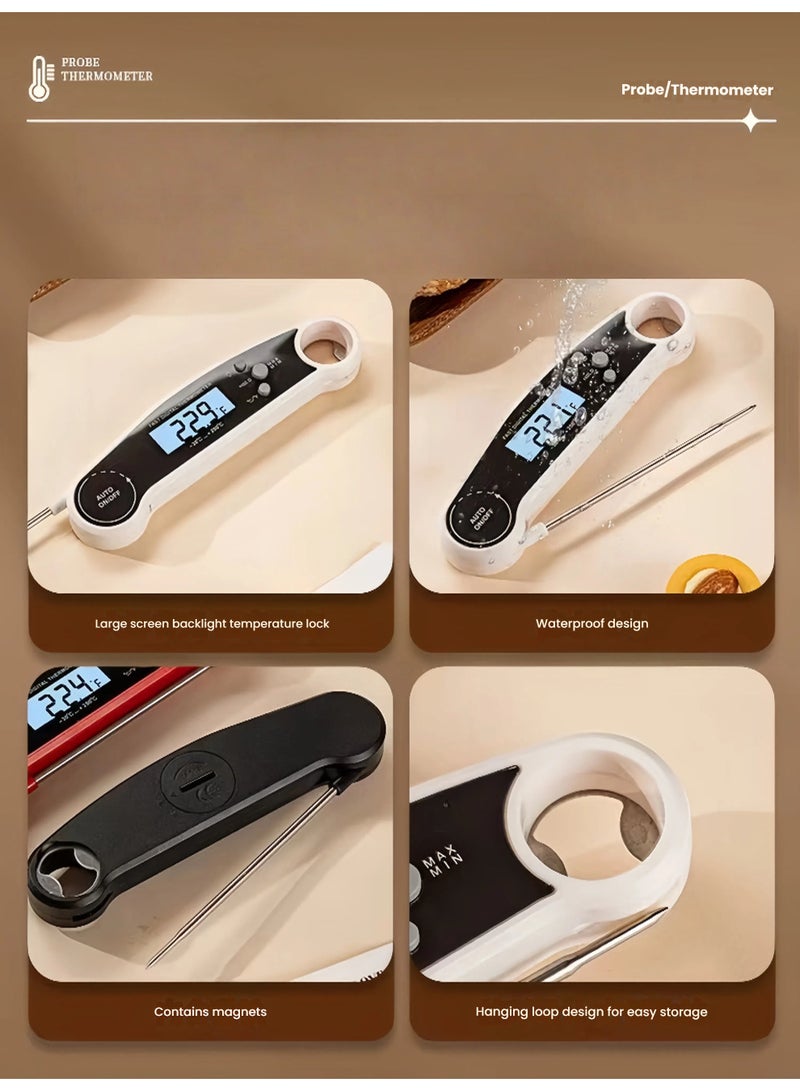 المطبخ الطبخ ميزان الحرارة القراءة الفورية شاشة لد - Image 3