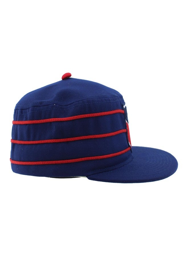 ZHATS U.S. Soccer Officially Licensed USMNT Adjustable Snapback Hat Flat Bill Vintage Stripe Navy - Image 4