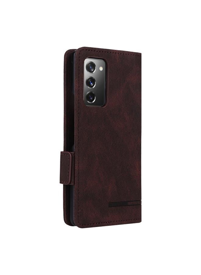 S-TOP Case For Samsung Galaxy Z Fold2 5G Magnetic Clasp Flip Leather Phone Case - Image 2