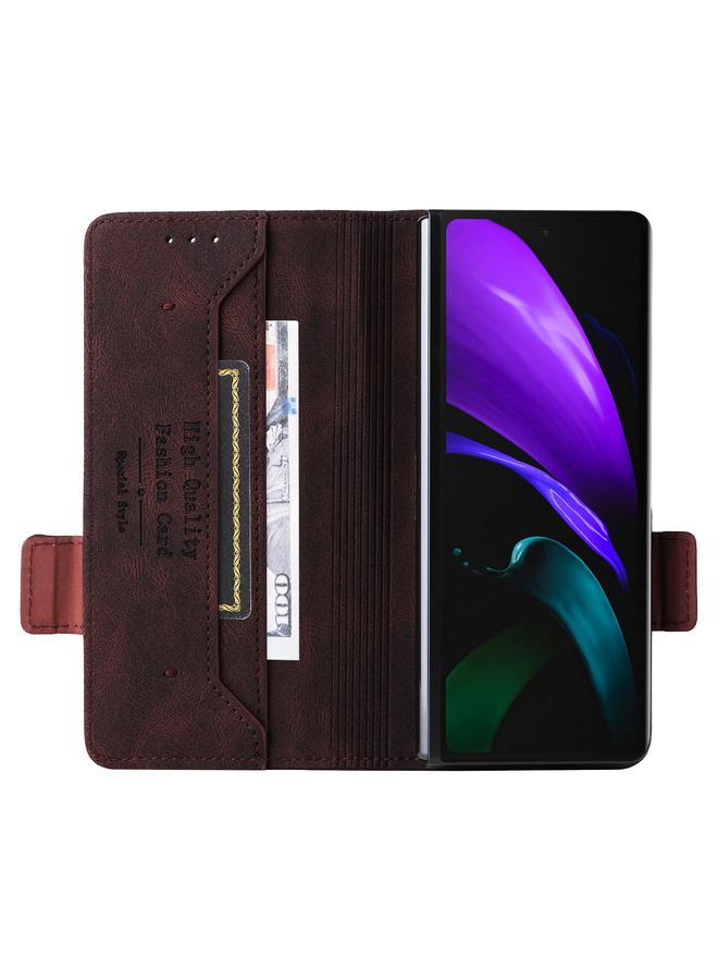 S-TOP Case For Samsung Galaxy Z Fold2 5G Magnetic Clasp Flip Leather Phone Case - Image 5