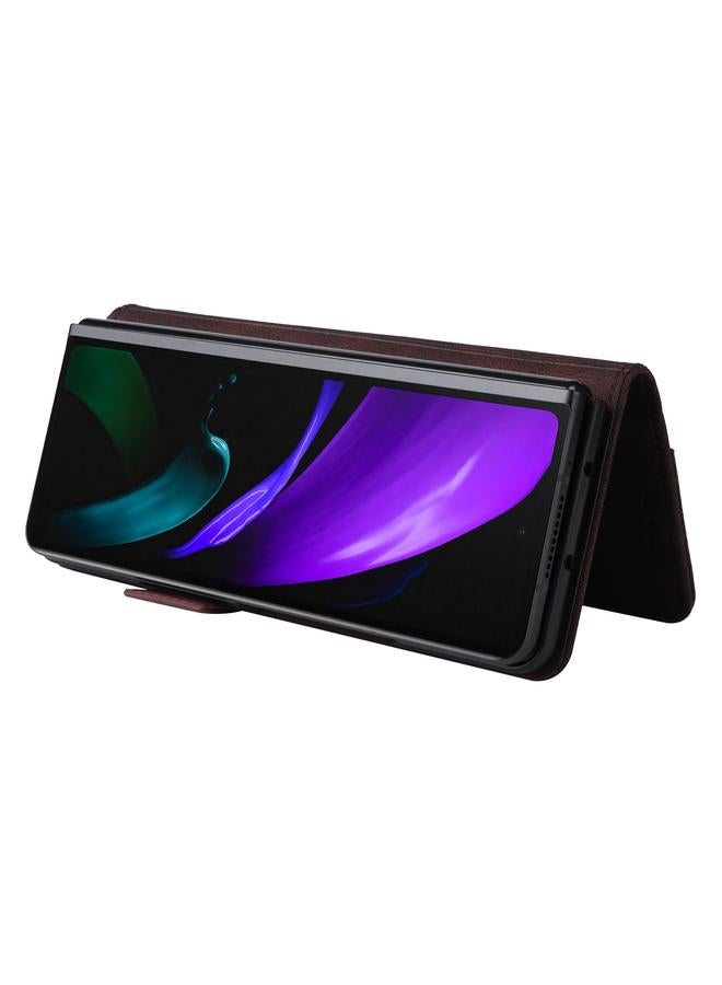 S-TOP Case For Samsung Galaxy Z Fold2 5G Magnetic Clasp Flip Leather Phone Case - Image 4