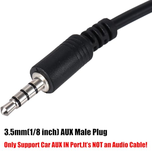 Warmstor 3.5mm (1/8 inch) AUX Audio Plug Male to USB 2.0 Female OTG Adapter Converter Cable for Playing Music with U-Disk in Your Car - Image 4