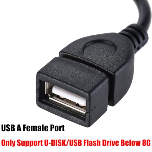 Warmstor 3.5mm (1/8 inch) AUX Audio Plug Male to USB 2.0 Female OTG Adapter Converter Cable for Playing Music with U-Disk in Your Car - Image 5
