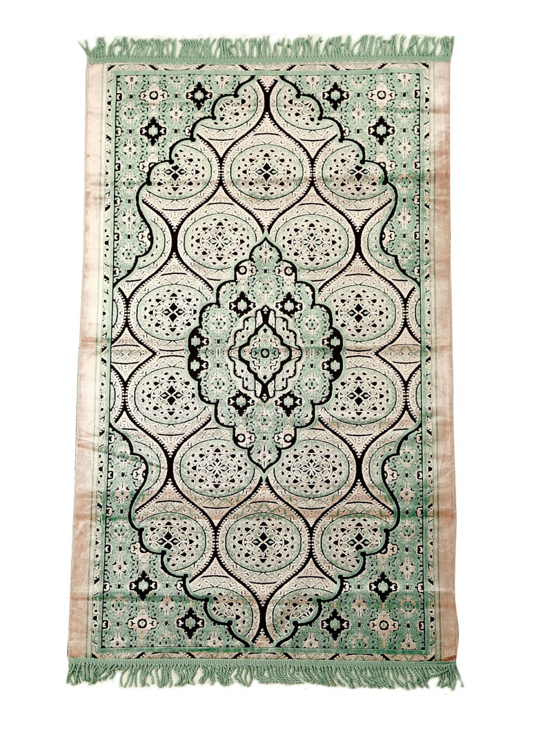 Vitacelli Prayer Mat 614GSM Anti-Slip Velvet Top Islamic Prayer Mat New Design Thick Padded Sajadah Prayer Rug for Men Women Eid Gift Ramadan ( 140cm X 70cm) - Image 1
