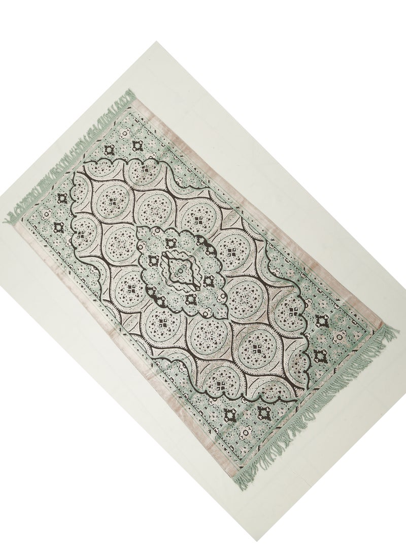 Vitacelli Prayer Mat 614GSM Anti-Slip Velvet Top Islamic Prayer Mat New Design Thick Padded Sajadah Prayer Rug for Men Women Eid Gift Ramadan ( 140cm X 70cm) - Image 3