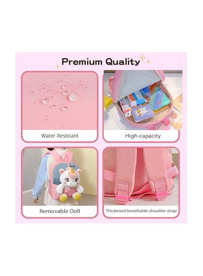 Toddler Backpack,Stuffed Animal Kids Cute Cartoon Schoolbag,Lightweight Bookbags Daypack School Backpack with Adujustable Strap Small Preschool Purse for 2-6 years Boys Girls - Image 3