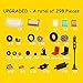 Pamvava Wheels and Axles Sets Tires City Car Parts Pieces Windshield Vehicle Accessories Construction Boys Toy - Image 4