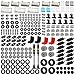 Pamvava Wheels and Axles Sets Tires City Car Parts Pieces Windshield Vehicle Accessories Construction Boys Toy - Image 2