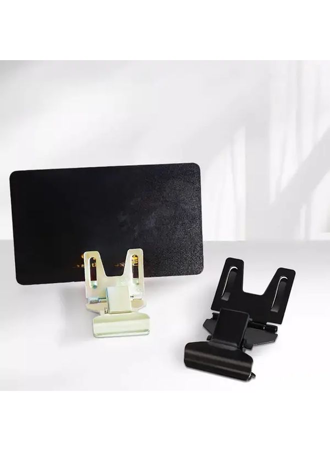 Black 4pcs Price Label Holder Sign Stand Snap Clip Shelf Talker Tag - Image 1