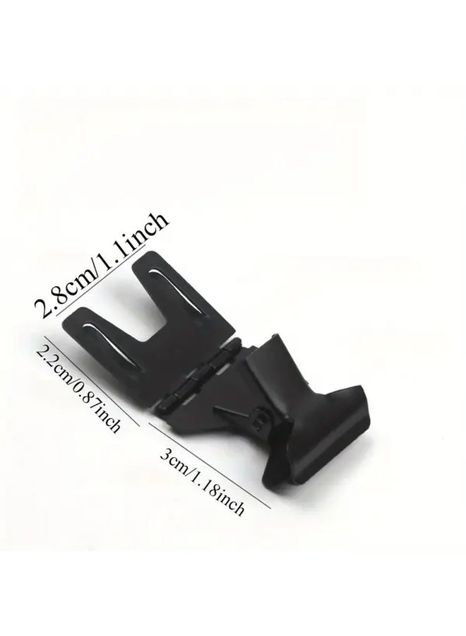 Black 4pcs Price Label Holder Sign Stand Snap Clip Shelf Talker Tag - Image 2