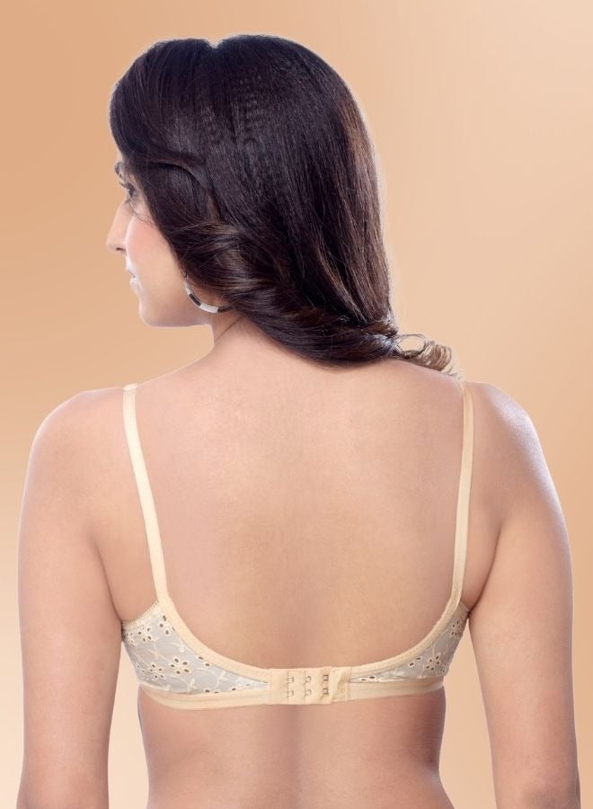 BRIDA Brida Women's Cotton Minimizer Saree Bra (Italia) & High-Waisted Pure Cotton Panties Set (Marvel )-Colours & Print May Vary  - Image 3