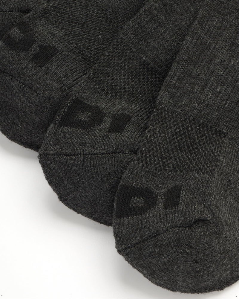 AND1 Mens Crew Socks - 12 Pack Moisture Wicking Cushioned Performance Breathable Athletic Socks for Men (Sizes: 6-12.5), Size 6-12.5, Charcoal Grey - Image 4