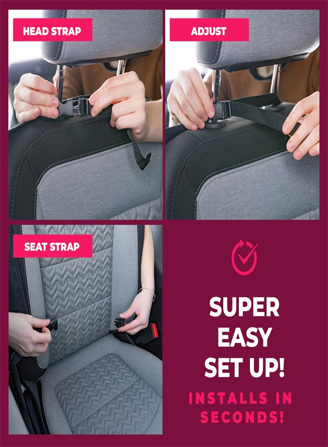 KASTWAVE 2-Pack Car Seat Protect Pads for Child Kick Prevention, Car Seat Kick Mat Heavy Duty Car Back Seat Cover for Kids, Multipurpose Back Seat Car Organizer for Kids, Waterproof - Image 2