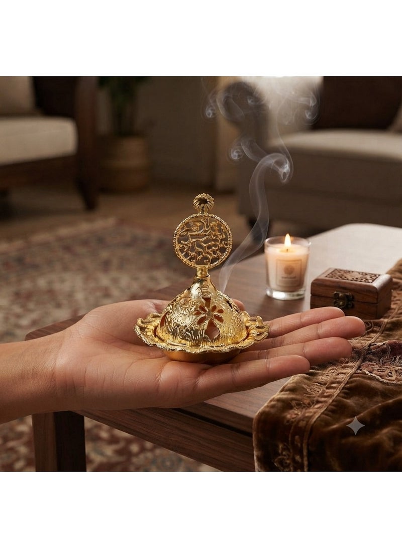 Add a touch of luxury to your home with this charming small oriental incense burner. - Image 1