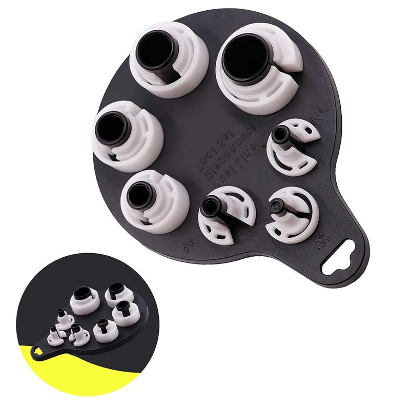 HELLARO Car Air Conditioner Fuel Line, Car Air Conditioner Oil Fuel Line Disassembly Tool, Air Conditioner Oil Fuel Line Separator Tool, Line Connector Release Clip Set - Image 2