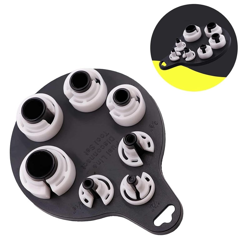 HELLARO Car Air Conditioner Fuel Line, Car Air Conditioner Oil Fuel Line Disassembly Tool, Air Conditioner Oil Fuel Line Separator Tool, Line Connector Release Clip Set - Image 5