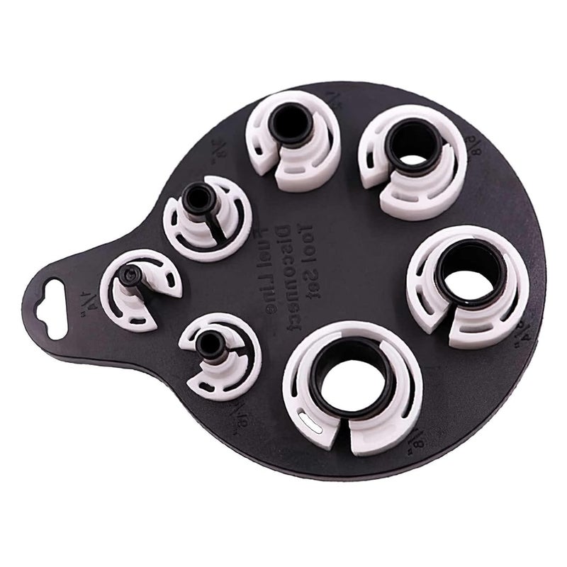 HELLARO Car Air Conditioner Fuel Line, Car Air Conditioner Oil Fuel Line Disassembly Tool, Air Conditioner Oil Fuel Line Separator Tool, Line Connector Release Clip Set - Image 1