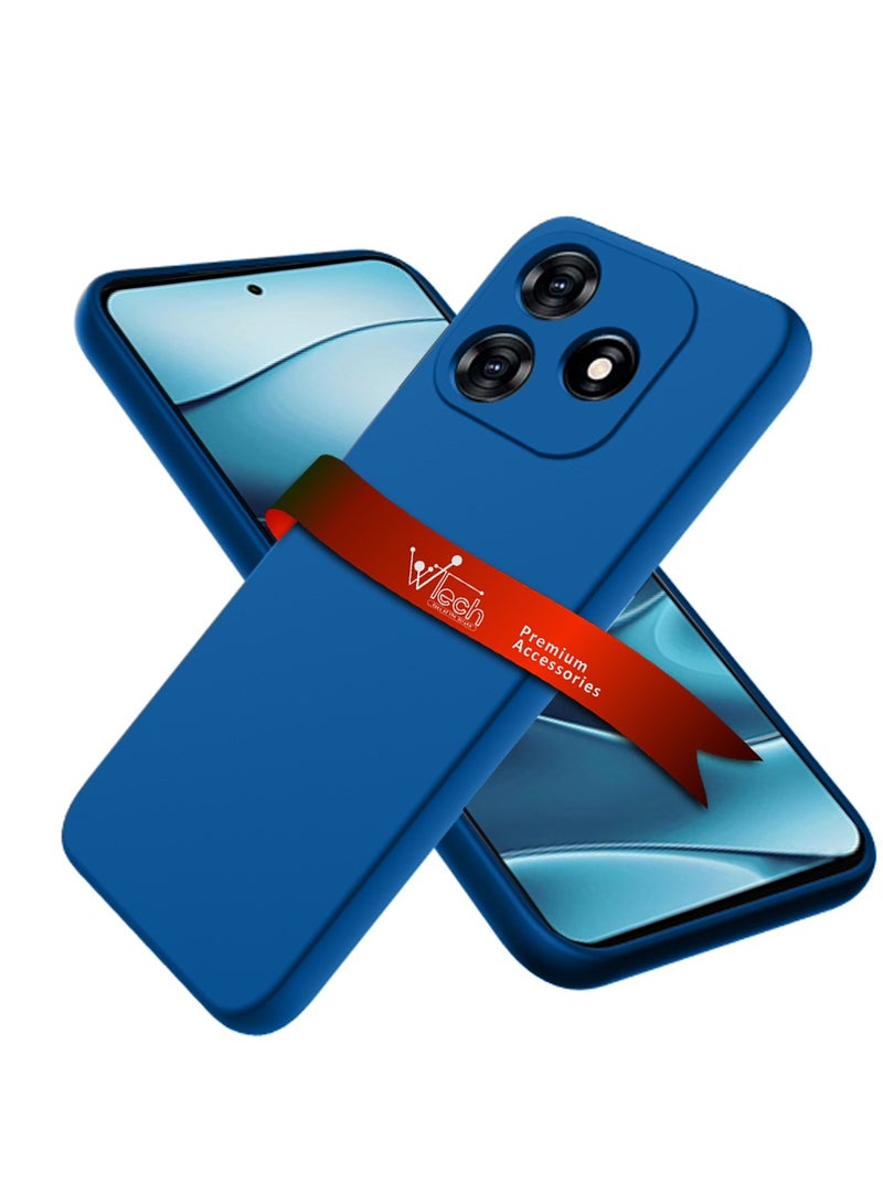 Wtech Xiaomi Redmi Note 14 5G 2024 Premium Soft Liquid Silicone Case Cover - Navy Blue - Image 1