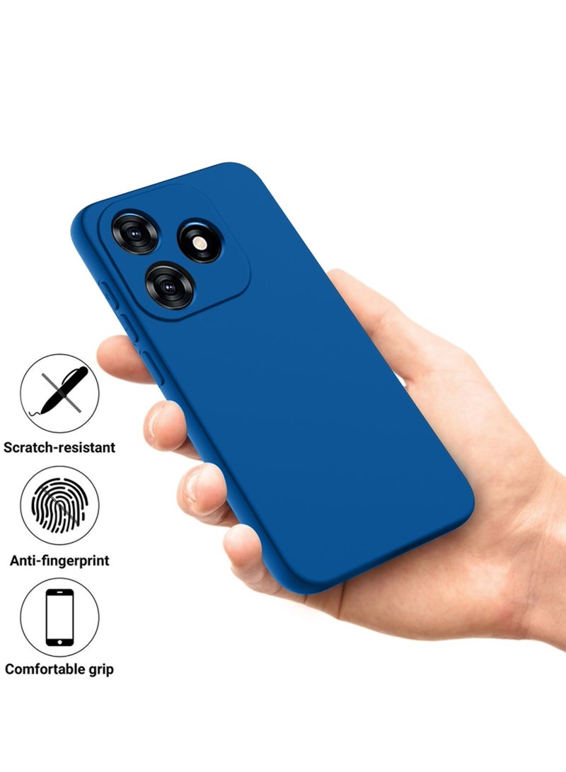 Wtech Xiaomi Redmi Note 14 5G 2024 Premium Soft Liquid Silicone Case Cover - Navy Blue - Image 2