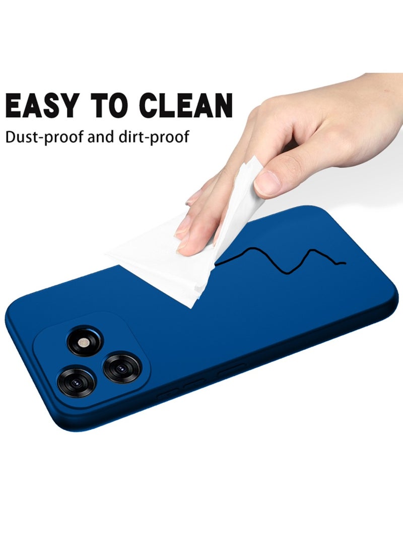 Wtech Xiaomi Redmi Note 14 5G 2024 Premium Soft Liquid Silicone Case Cover - Navy Blue - Image 3